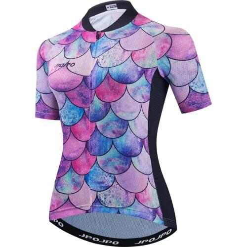 Breathable Cycling Jersey Summer Women Mountain Bike Jersey Cycling Clothing Anti-Uv Bicycle Shirt Racing Pro Team Cycle Wear