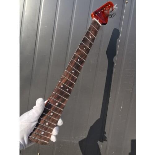 AAA Canada Tiger Flame Maple Electric Guitar Neck 22 fret .25.5 inch 42mm nut width and 56mm heel width ,bolt on