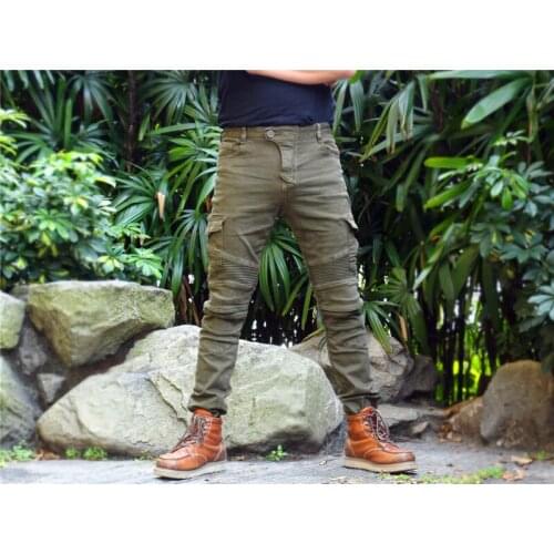 Four seasons motorcycle pants for men and women, riding jeans, anti-fall, knight pants, racing pants with 4 knee pads