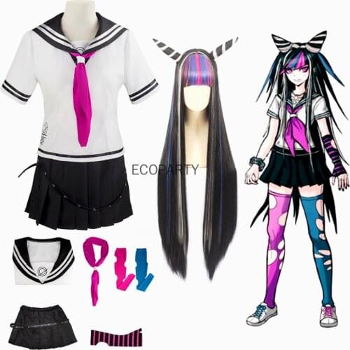 Anime Super Dangan Ronpa 2 Danganronpa Ibuki Mioda Dress Uniform Cosplay Costume ecoparty