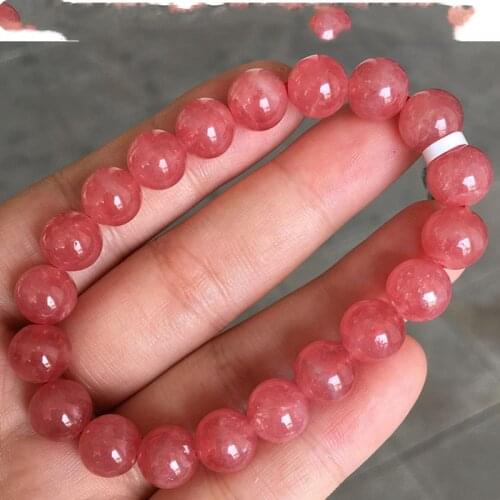 Rhodochrosite red round bracelet 8/9/19/11MM 7.5inch FPPJ wholesale beads nature AAAAA