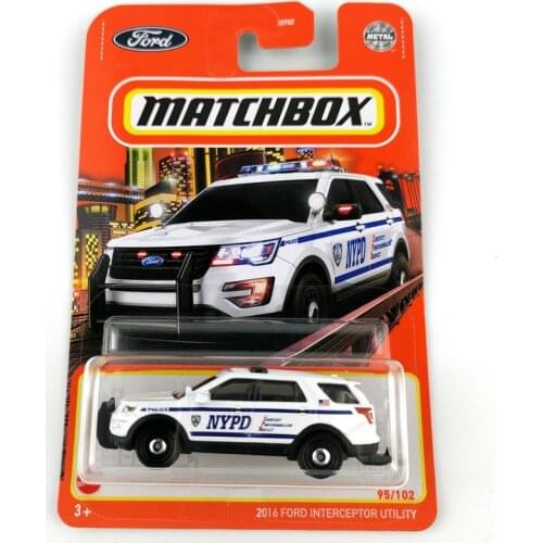 2021 Matchbox Cars 2016 FORD INTERCEPTOR UTILITY 1/64 Metal Diecast Collection Alloy Model Car Toy Vehicles