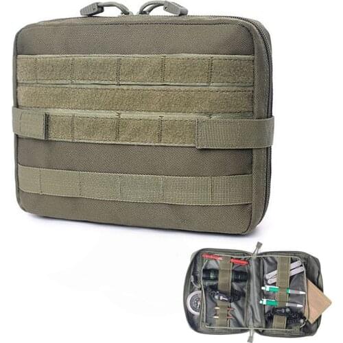 Nylon Outdoor Tactical Molle Pouch Magazine Durable Multi-functional Storage Bag Waterproof Zipper Large Capacity Case Bags