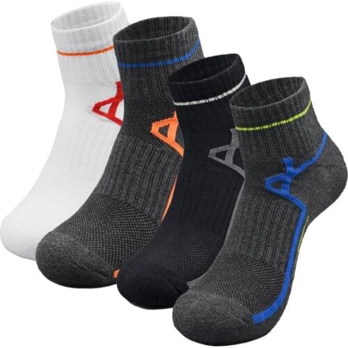 Mens Quarter Socks Atheletic Running Cycling Cotton Arch Support Compression Socks Lot Women Men Multi pack