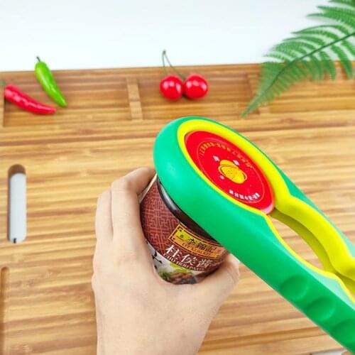 Brand new 1 piece 4 in 1 cap opener screw cap bottle opener can opener manual non-slip twist cap bottle opener kitchen gadget