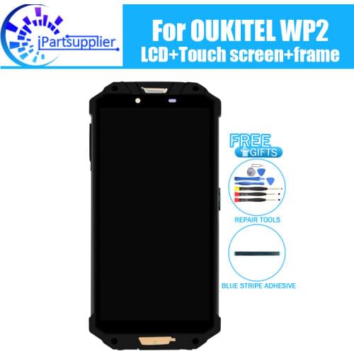 OUKITEL WP2 LCD Display+Touch Screen Digitizer +Frame Assembly 100% Original LCD+Touch Digitizer for OUKITEL WP2