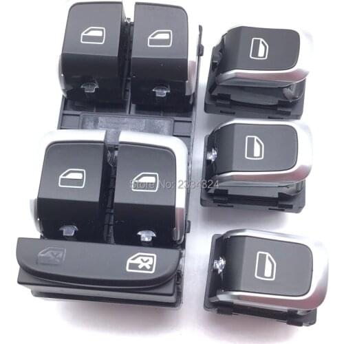 Car Master Window Control Switch Glass Lift Switch For A4 S4 Q5 B8 Allroad A5 S5 8KD959851A 8KD 959 851 A 8KD 959 855
