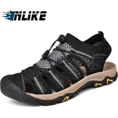 Summer Men Sandals Mesh Men Sandals Casual Soft Sandals