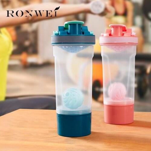 780ML Protein Shaker Bottle with Mixball and 200cc Storage Jar Blender Bottle Fitness Gym Shaker Bottle Fitness Mixer BPA free