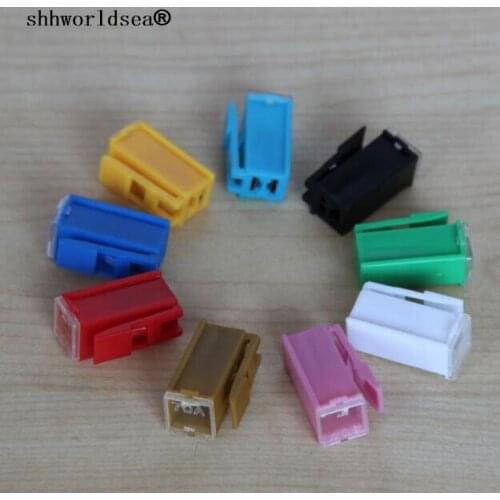 Shhworldsea 1000PCS small type 20A 30A 40A 50A 60A 70A 80A 90A 100A 120A car fuse automotive blade fuse auto fuse