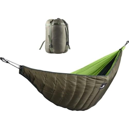 A cold weather hammock sleeping bag filled with hollow cotton to keep warm Rock Cover Insulation Cotton Bedspread Hanging