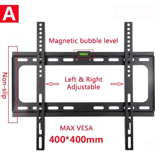 Universal Fixed TV Wall Mount Bracket Flat Panel Ultra Slim TV Frame for LCD LED Monitor Flat Panel