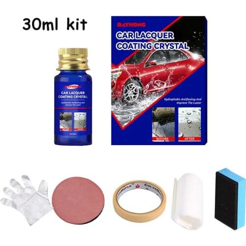 9H Car Liquid Ceramic Coat Super Hydrophobic Glass Coating Kit 30ml Anti-scratch Headlight Repair Polish Car Wash&Maintenance