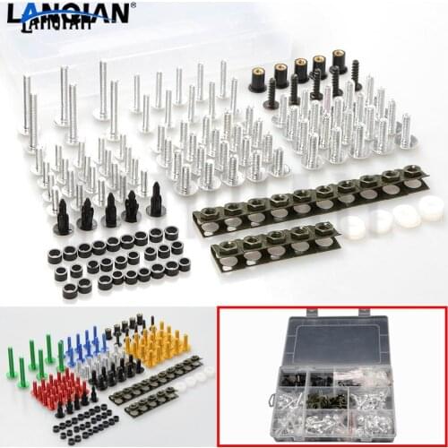 40PCS Motorcycle Windshield Fairing Bolts Nuts Screws Washer Kit Fastener Clips Screws for honda CBR 600 F2,F3,F4,F4i CBR600RR