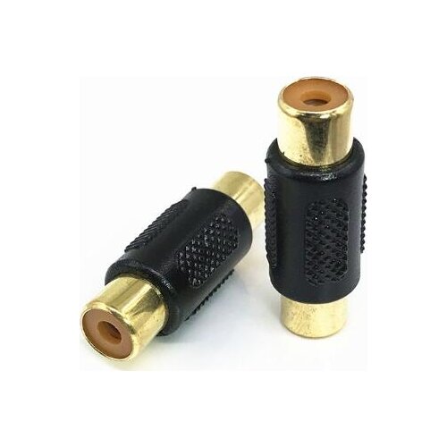 5pcs/lot RCA Connector Female to Female Audio Adapter RCA Straight Video Extension Head Gold-plated