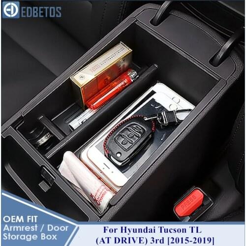 Car Central Console For Hyundai Tucson TL AT DRIVE 3rd 2015 2016 2017 2018 2019 Interior Accessories Stowing Storage Box