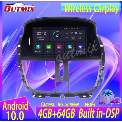 Android 10.0 4G+64GB Car DSP Car multimedia DVD Player GPS Radio For Peugeot 207 2008-2014 GPS Navigation stereo Head unit audio