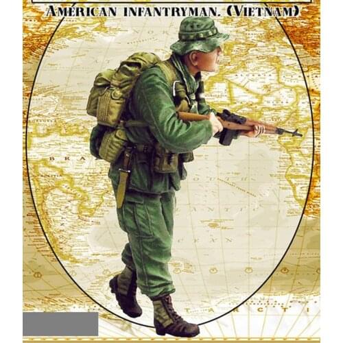 1/35 Scale Die-cast Resin White Model World War II American Scouts Need To Manually Color The Model Free Shipping