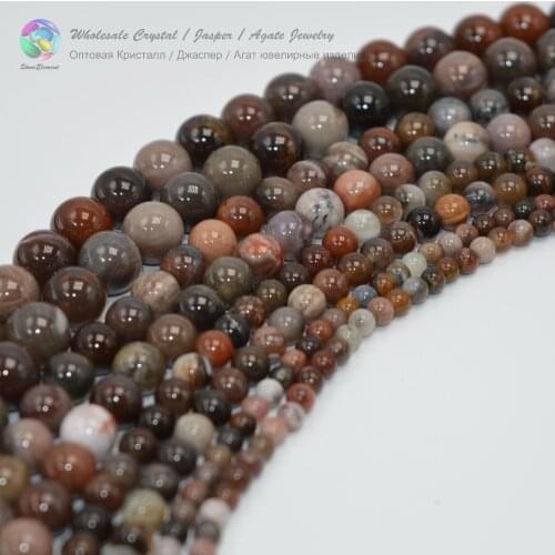 Natural Petrified Wood Stone Beads 4mm,6mm,8mm,10mm,12mm,14mm,16mm,18mm