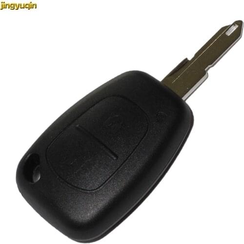 Jingyuqin 100pcs 2BTN Remote Car Key Fob Shell For Renault Traffic Kangoo Vauxhall Opel Vivaro Movano Nissan Primastar 2005 Case