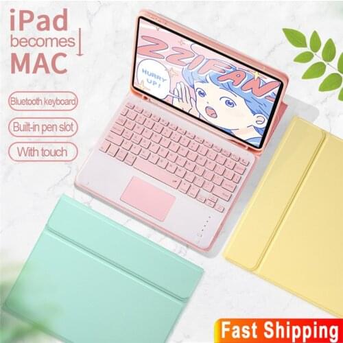 Touchpad Keyboard Case for iPad 10.2 Case Cover for iPad 7th Generation A2197 A2200 A2198 A2232 Keyboard with Mouse for ipad 7