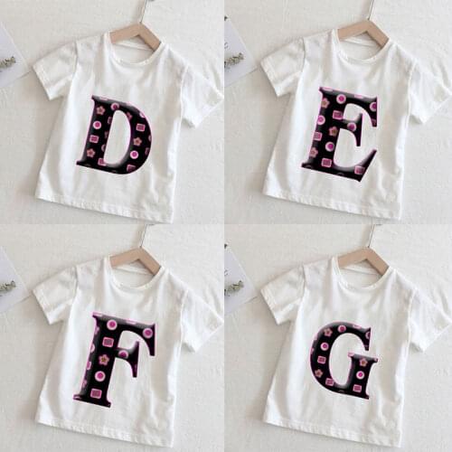 2021 Summer Kids TShirts Novelty Fashion Design T Shirt Boys/Girls Graffiti Letter Short Sleeve GIRL Boy Top Childrens T-Shirt
