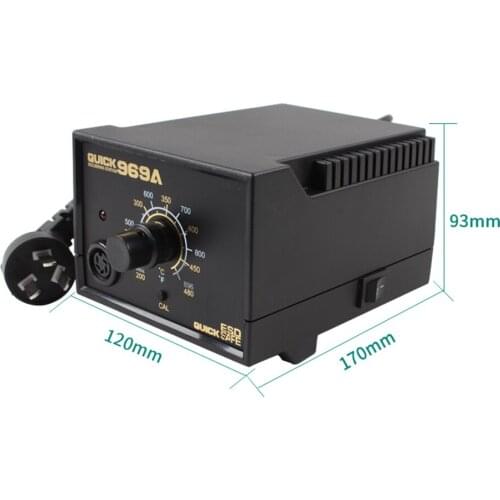 Constant temperature 60W electronic soldering iron SMD rework station 220V QUICK 969A