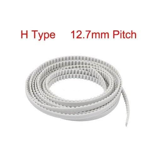 H Type 10mm 15mm 20mm 25mm Width 12.7mm Pitch Open Loop End PU Polyurethane Steel Wire Groove Cogged Synchronous Timing Belt