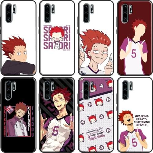 Haikyuu!! Satori Tendou Funny Soft Cover For Huawei P30 Lite P40 P20 Pro Mate 20 10 Lite P Smart 2021 2019 Phone Case