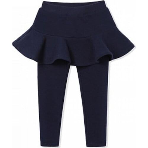 Baby Girls Cotton Leggings Girls Skirt-pants Child Girl Pants Kids Leggings 2020 Spring Fall Cake Black/ Pink Children Clothes