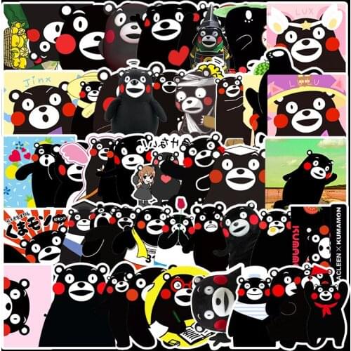 Kumamon Kawaii Cute Stickers Scrapbooking Diary Japanese Anime Cartoon Stickers Luggage Cups Laptop Refrigerator Car Sticker
