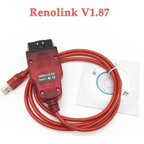 Renolink V1.87 OBD2 Multi-functional ECU Programmer for Renault UCH Matching airbag programming Dashboard Coding Key Coding