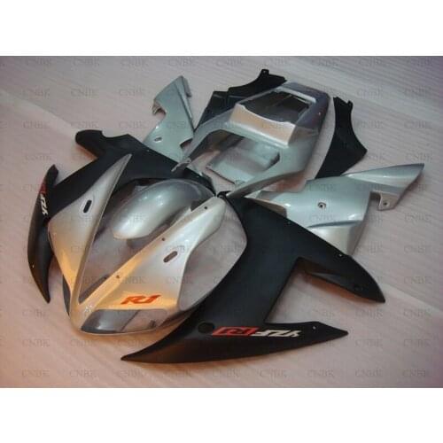Full Body Kits for YZF1000 R1 02 YZF R1 Body Kits 2003 YZFR1 Full Body Kits 2002 - 2003 matte Black Silvery