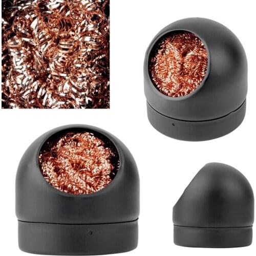 NEWest Welding Soldering Solder Iron Tip Cleaner Ball Holder with Steel Wire Sponge
