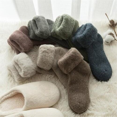 New Winter Warm Stockings For Female Ladies Simple Solid Color Stockings Women High Quality Thicken Stockings