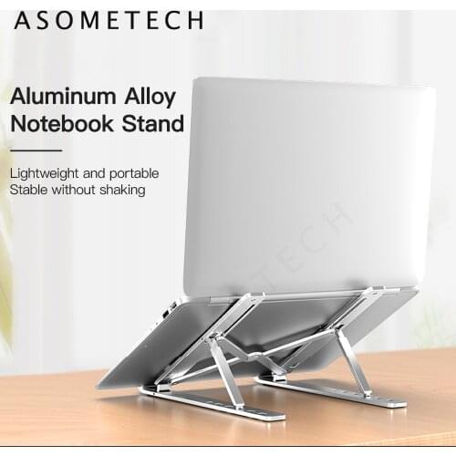 Laptop Stand Holder Height Adjustable Foldable Aluminum Laptop Riser Portable Desktop Notebook Holder for MacBook Pro Air