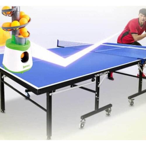 Mini Table Tennis Robot Parent-child Student Sender Pitching Serve Machine Trainer Gift Racquet Sport With 10 Pong Balls