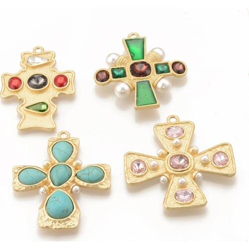 2 PCS Jewelry Making Fashion Zinc Alloy Earrings Cabochon Pendant Dangle Earring For Women Bohemian Beach Summer Jewelry