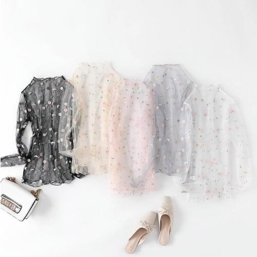 Блузки с вышивкой SHEMUJERSKY China At AliExpress