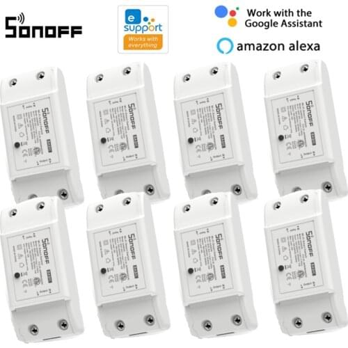 Sonoff Basic R2 Wifi Timer Smart Switch Support eWelink APP Wireless Home automation Compatible with Google Home Alexa amazon