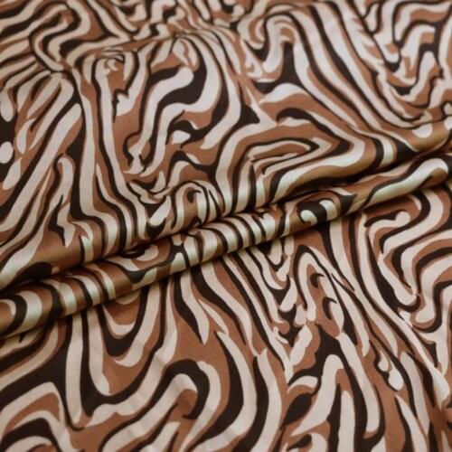 Stylish Soft Satin Glossy Material Diy Lining Craft Stripped Weave Charmeuse Pajamas Cloth