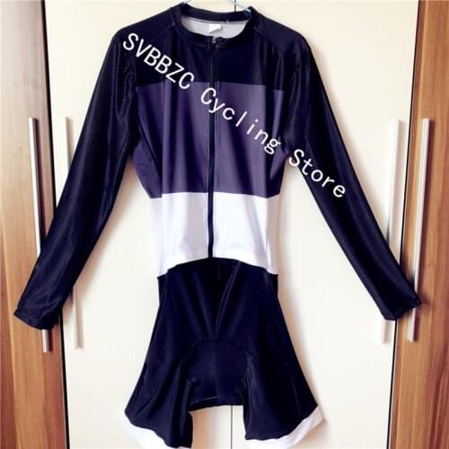 SVBBZC Pro Triathlon Suit Mens Long sleeve Cycling Jersey Skinsuit Jumpsuit Maillot Cycling Clothing Ropa Ciclismo Bike Sports
