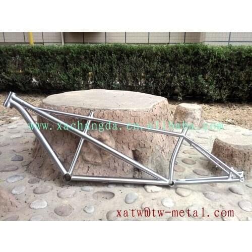 Titanium tandem montain bicycle frame taper head tube titanium tandem fat bike frame