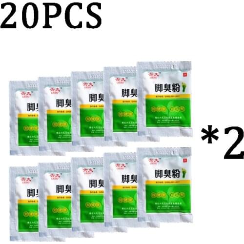20pcs Deodorant Foot Bath Powder Deodorant Foot Sweat Foot Antipruritic Foot Odor Sweat Foot Bath Powder Footwear Deodorant