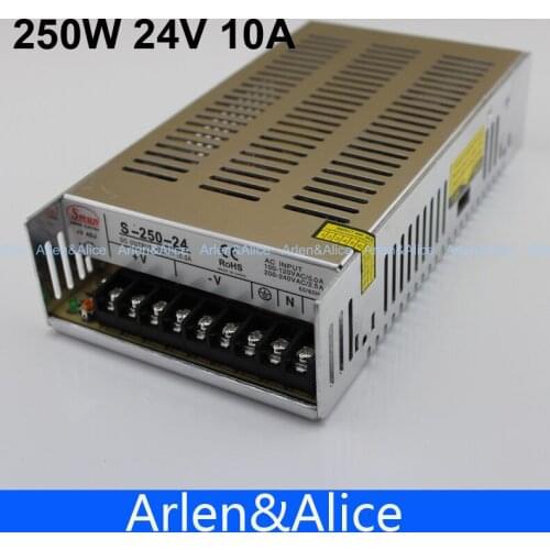 250W 24V 10A Single Output Switching power supply for LED Strip light AC to DC