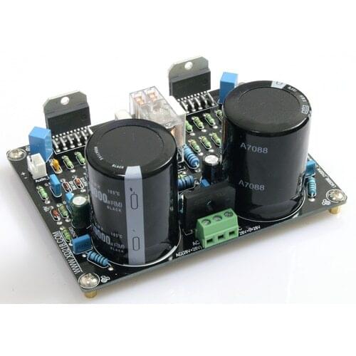 2x68W LM3886 2.0 Channel DC Servo Current Dynamic Feedback Amplifier Board 120x92.5mm
