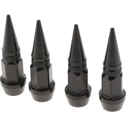 4 Pieces Aluminum Long Spike Wheel Tire Valve Stem Car Truck Air Caps Covers