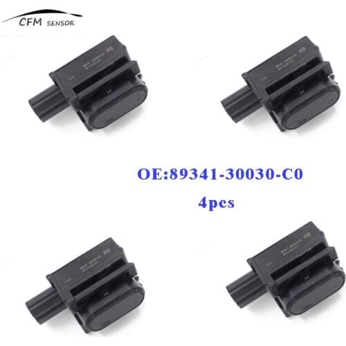 4pcs New Brand 89341-30030-C0 PDC Parking Sensor Bumper Reverse Assist For Toyota
