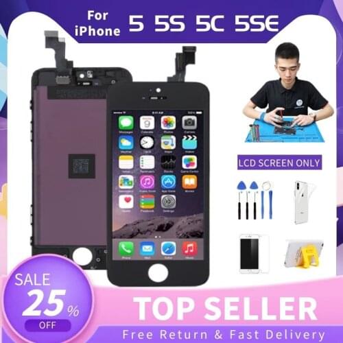 AAA+++ LCD Screen For iPhone 5 5S 5C SE Screen Touch Digitizer Display For iPhone 5S 5SE Assembly Replacement+TPU+Tools kit