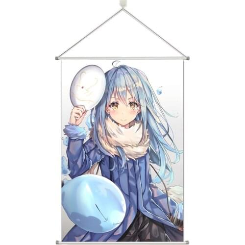 Anime That Time I Got Reincarnated as a Slime Prsonalize Customer Made Alloy Fabric Wall Poster Scroll 60x90cm 24x36inches